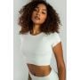 Dámské tričko Essential CropTop Moon Grey - STRIX L