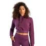 Dámská mikina Essential Cropped Hoodie Plum - STRIX S