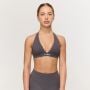 Sportovní podprsenka Halter Fierce Grey - GymBeam XL
