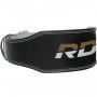 Fitness opasek 6“ Leather Black/Gold - RDX Sports L