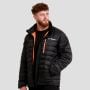 Pánská bunda Puffer Black/Orange - GymBeam L