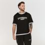 Tričko Oversized Varsity Black - GymBeam XXXL