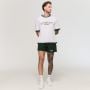 Tričko Oversized Varsity White - GymBeam XXXL