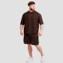 Tričko Oversized Unstoppable Brown - GymBeam L