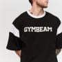 Tričko Premium Heavyweight Varsity Black  - GymBeam XXL