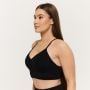 Bezešvá sportovní podprsenka Sculpt Black - GymBeam S