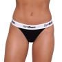 Kalhotky Tanga 3Pack Black - GymBeam M