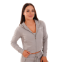 Dámská mikina Zip-up TRN grey - GymBeam M