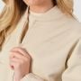 Women‘s NEO Zip-Up Sweatshirt Almond - GymBeam XL