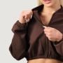 Dámská mikina Zip-Up NEO Mocha - GymBeam M