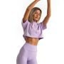 Dámské tričko Cropped Limitless Lavender - GymBeam S
