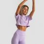 Dámské tričko Cropped Limitless Lavender - GymBeam S