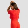 Dámské tričko Cropped Limitless Hot Red - GymBeam L