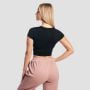 Dámské tričko Cropped Aura Black - GymBeam S