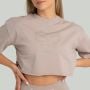 Dámské tričko CropTop Taupe - STRIX XL