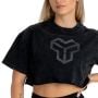 Dámské tričko CropTop Washed Black - STRIX M
