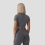 Dámské tričko FLO Crop Top Grey - GymBeam XL