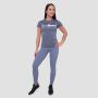 Dámské Tričko Mesh Essence Denim Blue - GymBeam S