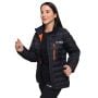 Dámská bunda Puffer Black/Orange - GymBeam XL