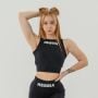 Dámský crop top Gym Therapy Black - NEBBIA L
