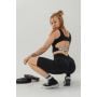 Dámský crop top Gym Therapy Black - NEBBIA L