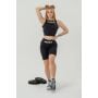 Dámský crop top Gym Therapy Black - NEBBIA L