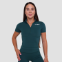 Dámské triko Cropped Ignite Dark Green - GymBeam L