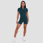 Dámské triko Cropped Ignite Dark Green - GymBeam L