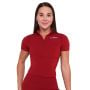 Dámské triko Cropped Ignite Dark Red - GymBeam S