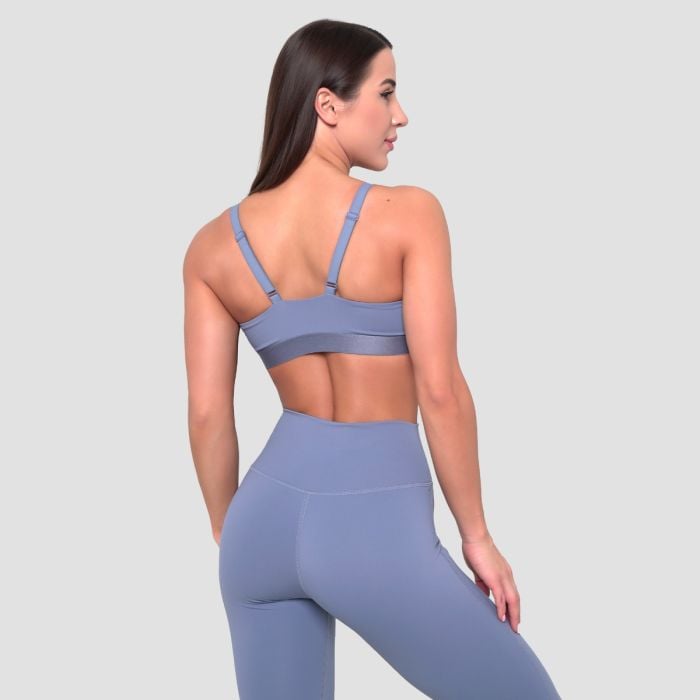 Sportovní podprsenka String Essence Denim Blue - GymBeam M