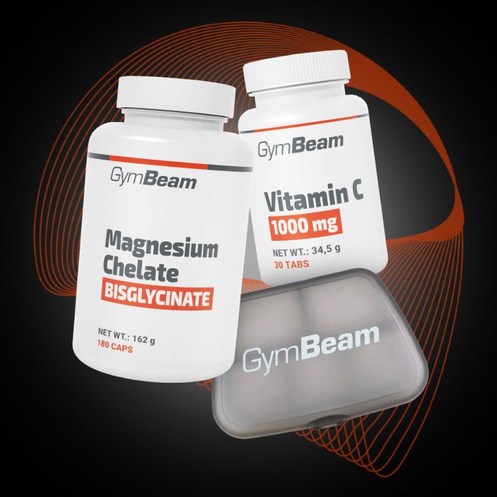 Magnézium chelát (bisglycinát) - GymBeam 180 kaps.