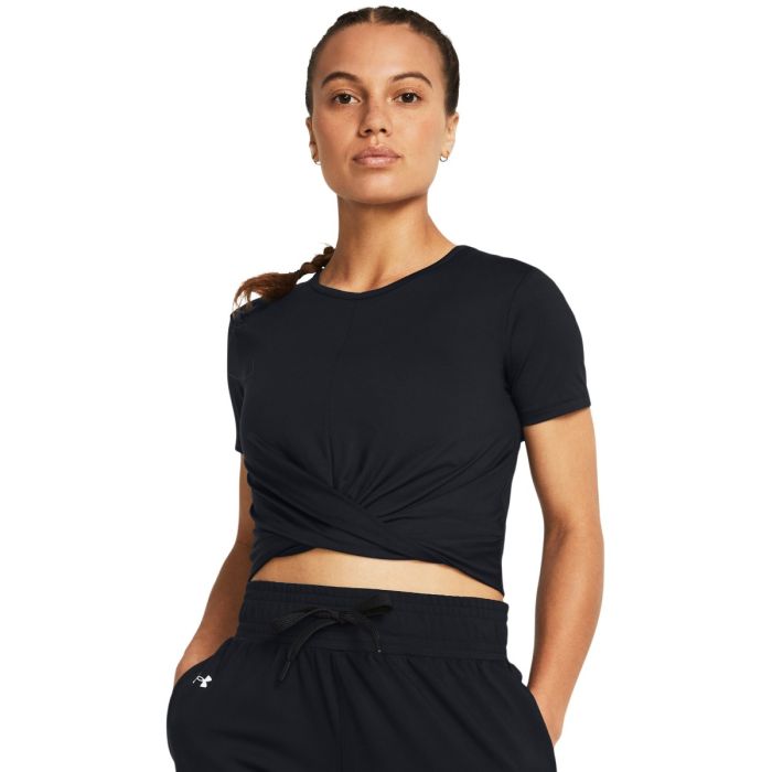 Women‘s t-shirt Motion Crossover Crop SS Black - Under Armour