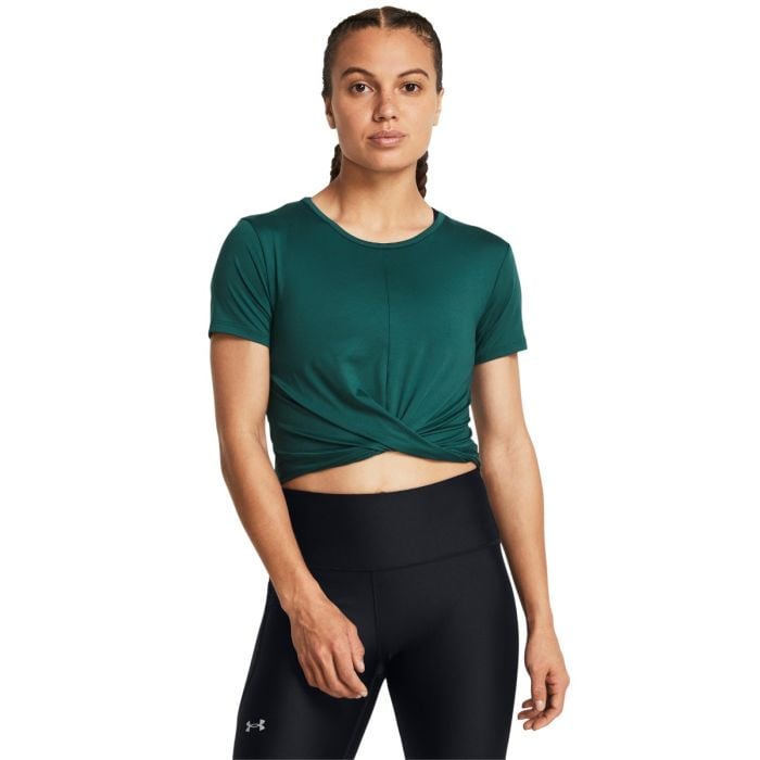 Women´s T-shirt Motion Crossover Crop SS Blue - Under Armour