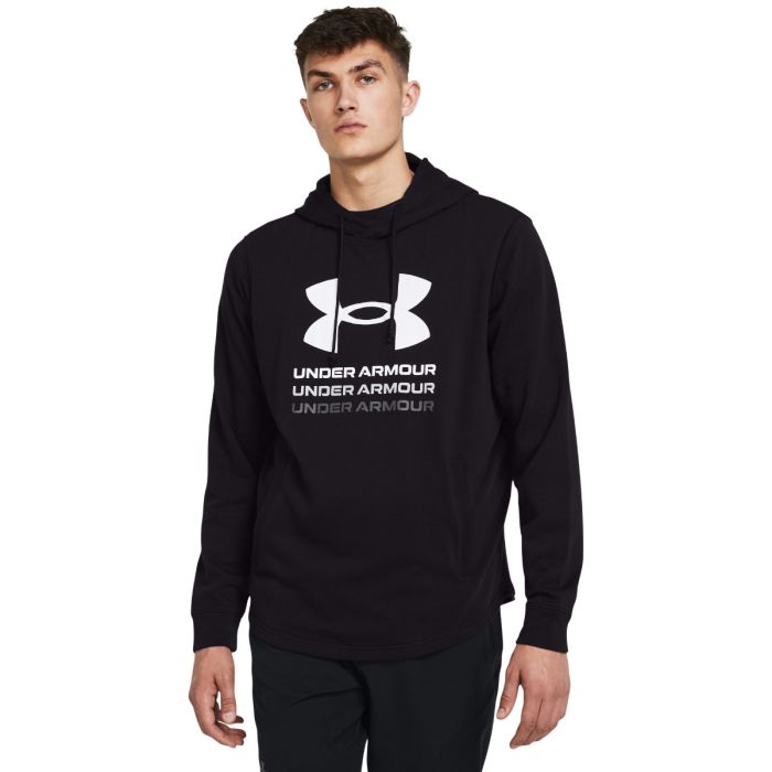 Men´s Hoodie Rival Terry Graphic HD Black - Under Armour