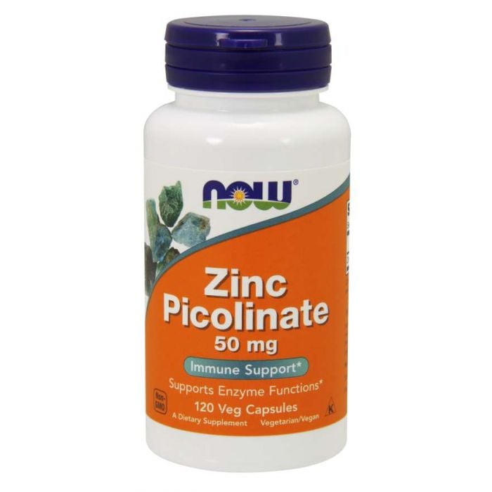 Zinc Picolinate 50 mg Veg Capsules - NOW Foods