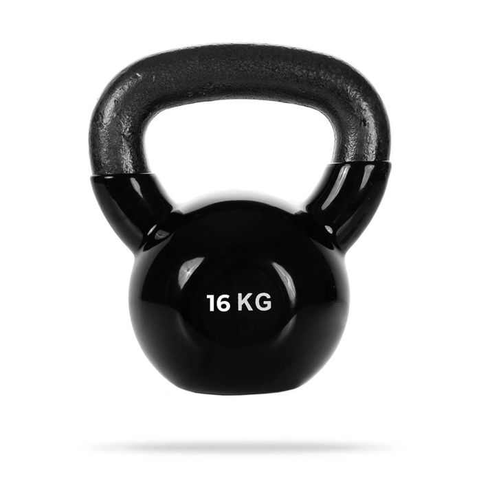 Kettlebell black - GymBeam černá