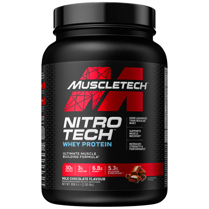 Nitro-Tech Performance - MuscleTech mléčná čokoláda 910 g