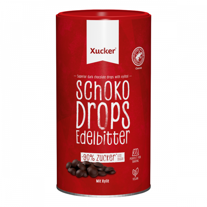 Dark Chocolate Drops - Xucker hořká čokoláda 750 g