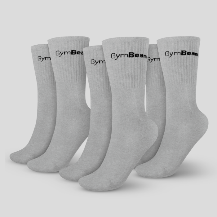 Levně Ponožky 3/4 Socks 3Pack Grey L/XL - GymBeam