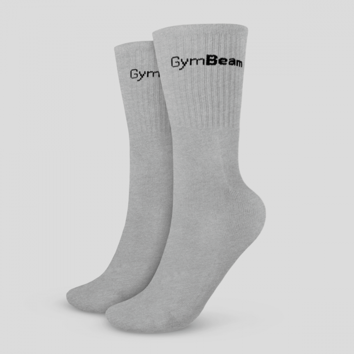 Ponožky 3/4 Socks 3Pack Grey - GymBeam šedá XL/XXL