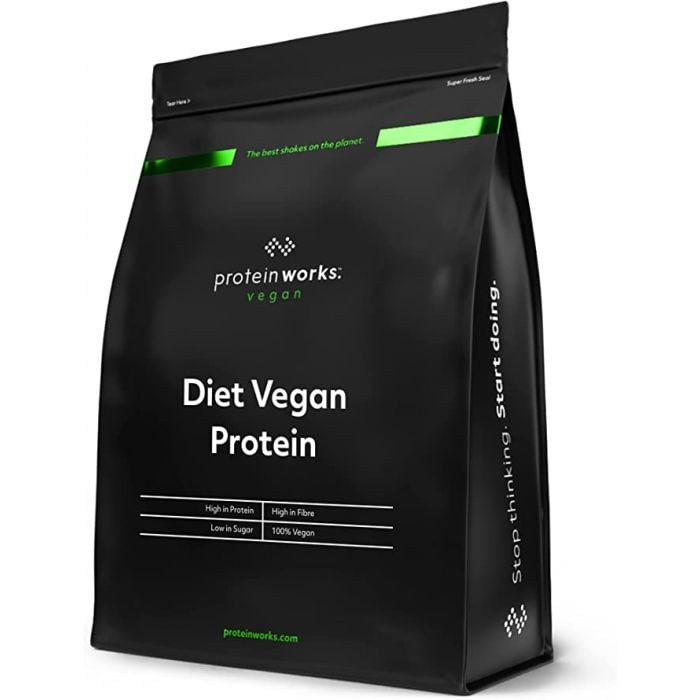 Diet Vegan protein - The Protein Works čokoládové hedvábí 1000 g