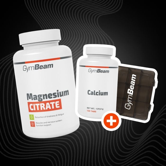 Magnesium citrát - GymBeam 120 kaps.