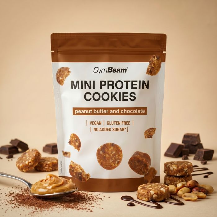Mini Protein Cookies - GymBeam 100 g - arašídové máslo s čokoládou