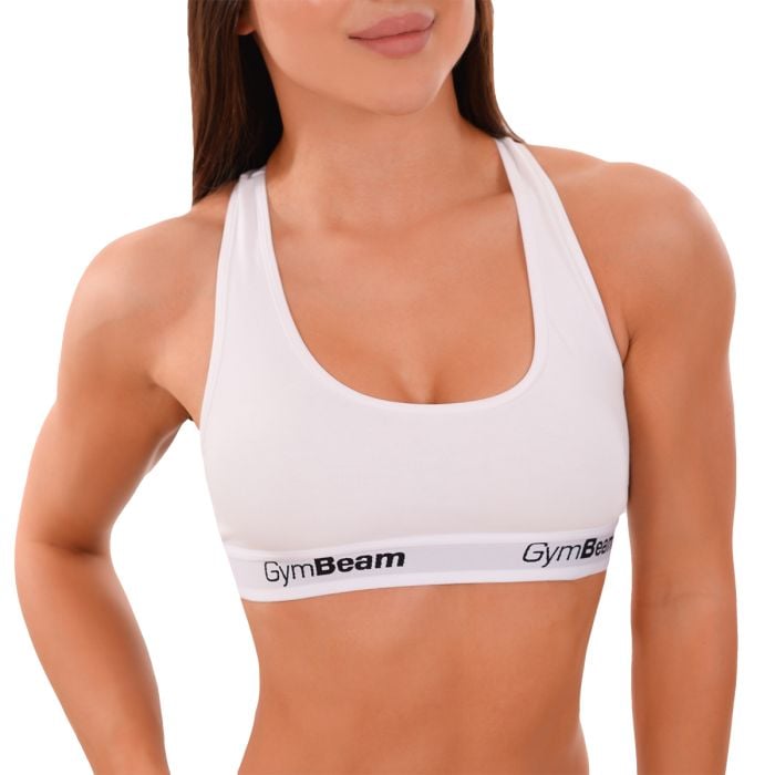Podprsenka Bralette White - GymBeam M