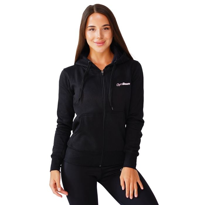 Dámská mikina Zipper Hoodie Black - GymBeam M