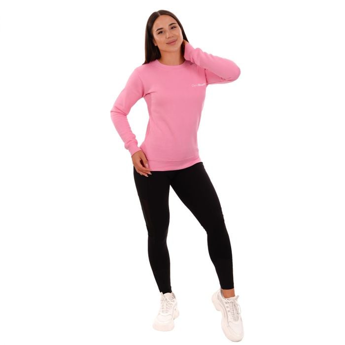 Dámská mikina Basic Jumper Baby Pink - GymBeam M