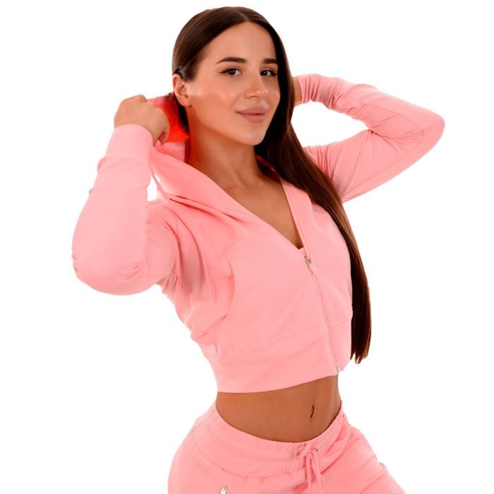 Dámská mikina Zip-up TRN pink - GymBeam S