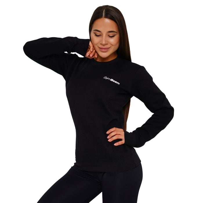 Dámská mikina Basic Jumper Black - GymBeam M