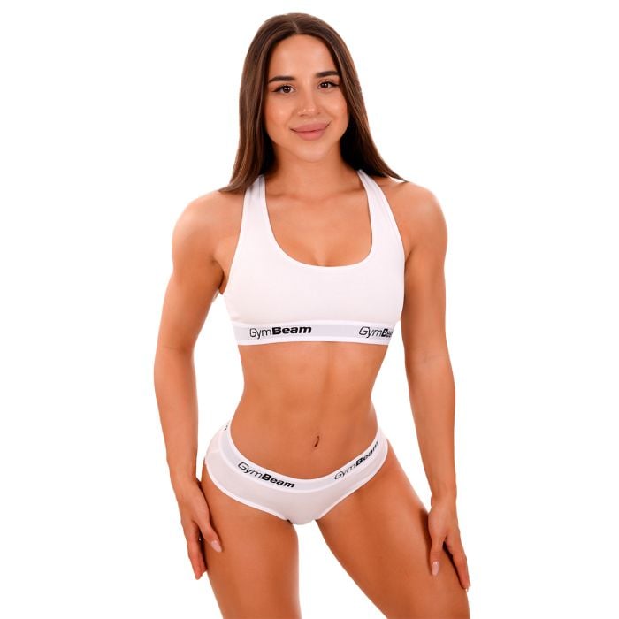 Podprsenka Bralette White - GymBeam M