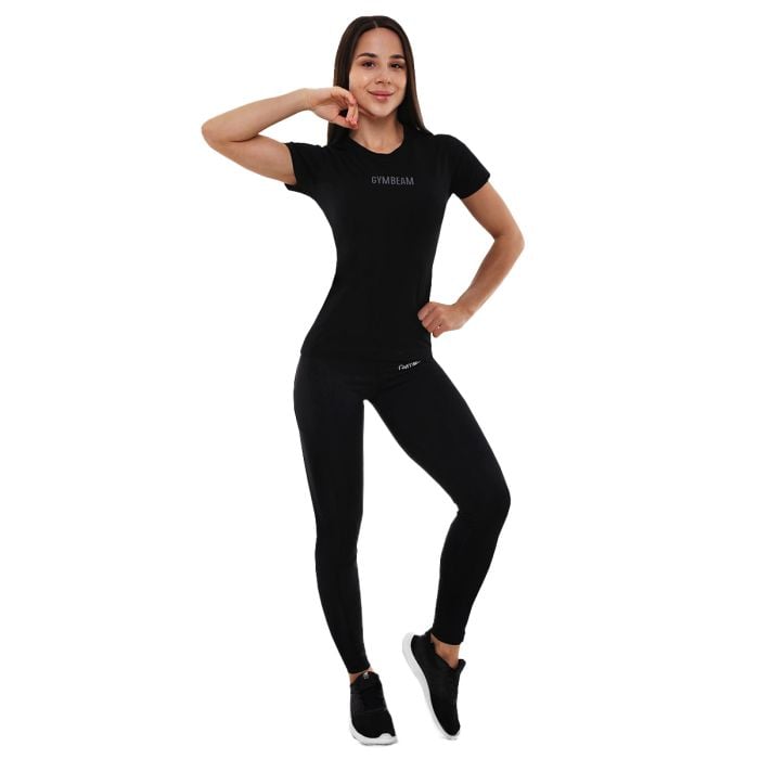 Dámské tričko FIT Black - GymBeam S